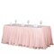 17 feet x 29" Blush LACE Banquet TABLE SKIRT TradeShow Wedding Party Catering